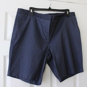 Mario Serrani | blue dress Bermuda shorts